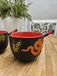 Ten Acre Gifts Japanese Ceramic With Chopped Sticks Set Of 2 Bowls. Fixed Price $24.87.