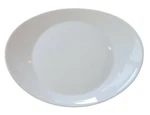 Bormioli Rocco Prometeo Steak Plate White Opal Glass 12.5" X 10" Made Spain. Fixed Price $17.50.
