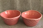 Cost Plus World Market Waffle Cone Ice Cream Bowls Set Of 2. Fixed Price $16.99.