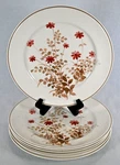 Set Of (5) Vintage Versatone By Noritake Outlook B305W10 10-5/8" Dinner Plates. Fixed Price $67.96.