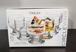 Vtg Circleware "treat" 6-PIECE Mini Dessert Glasses 3.5OZ *perfect Condition*nib. Fixed Price $20.00.