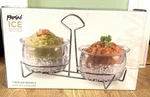 Parini Ice Series Twin Dip Bowls With Chiller. Fixed Price $22.00.