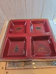 Home Studio Woodland Collection 12 1/2 Serving Tray Forest Theme Moose Bear. Fixed Price $29.99.