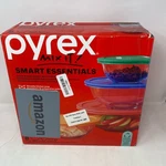 Pyrex Smart Essentials 8PC Glass Mixing Bowls W/lids, Clear, 1-4 Qt. Fixed Price $33.59.