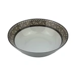 Studio Nova Courtyard Serving Bowl 9.5 Vintage Black Gray Taupe Geometric Y0821. Fixed Price $13.99.