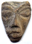 Ancient Pre Columbian Colima Culture Lava Rock Incised Stone Mask With Coa. Fixed Price $299.00.