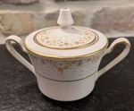 Noritake Bone China, Sugar Bowl W/lid, Model 7025, Made Japan. Fixed Price $14.99.
