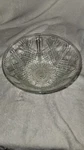 Anchor Hocking 8.5" Diameter Pineapple Design Cut Glass Serving Bowl. Fixed Price $20.00.