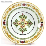 Williams-sonoma Asolo 24OZ Pasta 11" Round Bowl Gold Green Red Italian Italy. Fixed Price $36.95.