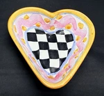 Mackenzie Childs Piccadilly 5" Heart Bowl. Fixed Price $80.00.
