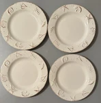 Thomson Pottery Hampton Nautical Salad Plates Sea Shells 8.25 Set Of 4 Mint. Fixed Price $34.00.