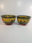 Set Of (2) Corsica Home La Province Hand Painted Stoneware 6 Bowls See Pics. Fixed Price $9.00.
