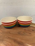 Set 4 Pillowfort Bowls Kids Rainbow Stripe Plastic Bpa Free Target 398. Fixed Price $30.00.