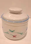 Savoir Vivre Portofino Blue JF036 Sugar Bowl+lid Floral Country Farm Cottage Ecu. Fixed Price $7.99.
