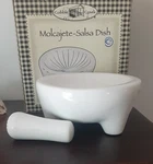 Nib MOLCAJETE-6" Salsa Dish Cobble Creek Morta Pestle Bowl Guacamole Grinder. Fixed Price $19.99.
