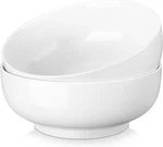 Extra Large 10" White Porcelain Serving Bowls Set Of 2 For Salad & Pasta. Fixed Price $76.99.