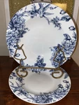 2 Stokes Vienna Blue Soup Bowls. Fixed Price $39.99.