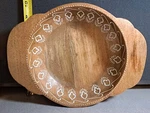 Painted Mango Wood Bowl With Handles Cravings By Chrissy Tiegen #2046L182. Fixed Price $25.00.