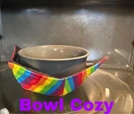 Microwave Bowl Cozy, Soup, Hot Pads, Reversible, Reusable, Gift. Fixed Price $9.50.