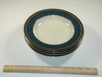 Set Of 4 Mikasa Grande Ivory Imperial Lapis L2826 Japan - 8.5" Bowl Perfect. Fixed Price $22.95.