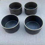 Bia Cordon Bleu 4.75" Souffle Dessert Dishes Brown Ribbed Oven Safe Bowls. Fixed Price $14.99.