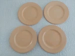Pier 1 Imports Sorbet Peach Salad Plates Italy Hobnail Edge Nwt Set Of 4. Fixed Price $15.00.