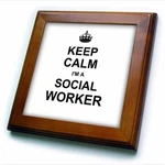 3DROSE Keep Calm Im Social Worker - Job Pride Funny Profession Gift 8X8. Fixed Price $34.12.