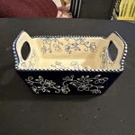 Temptations Oz Blue Floral Lace Loaf Baker Pans QF-161727. Fixed Price $17.49.