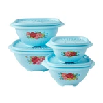 The Pioneer WOMAN-8 Piece Bowl Set, Sweet Romance, Teal. Fixed Price $21.97.