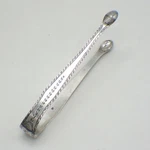 American Colonial Sugar Tongs Thomas Shields Coin Silver Philadelphia Mono Crw. Fixed Price $360.00.