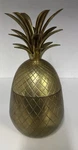 Vtg Brass Pineapple Lidded Trinket Dish Made India 9 Inches Tall. Fixed Price $29.99.