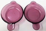 (2) Corning Ware Vision Grab-it Bowl V-240-B Cranberry No Lid. Fixed Price $30.00.