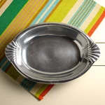 Vtg Wilton Armetale Scallop Handle Medium Oval Serving Bowl Usa Pewter Good. Fixed Price $14.99.
