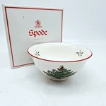 Spode Christmas Tree Red Band Nut Bowl 5.5" S3324-Z Mint Box. Fixed Price $22.95.