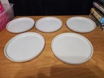 Famiware Star 8" Pasta Set, Salad Of 5, Double Reactive Glaz. Fixed Price $25.46.