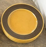 Vintage Harmony House Japan, Aurora Ironstone #4267 SET/4 Yellow Plates 10 Mint. Fixed Price $59.99.