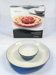 Noritake Colorwave Green Chip & Dip Set - 14 1/2. Fixed Price $25.00.