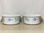 Vtg Oneida Ava Floral Ramekin Bowls 5.5 Dessert Dish Pot Pie Baking Retired 2PC. Fixed Price $14.50.