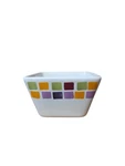 Pampered Chef Simple Additions Tiles Small Square Bowl Retired 3"X4.5". Fixed Price $12.57.