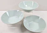 3 Ikea Formidabel Light Green Soup Cereal Bowl Set Hexagon Base Serving Dish Lot. Fixed Price $69.67.