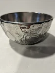Don Drumm Vintage Cast Aluminum Bowl Signed Stunning Brutalist Htf Silver 6". Fixed Price $75.00.