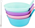 Cereal Bowls With Straws For Kids Childrens Built In. Fixed Price $17.95.