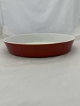 Ikea 189 44 Oval 2.5" Deep Red Dinner Bowl 12.5 Baking Dish Serving Quality. Fixed Price $19.99.