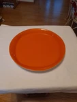 Rachel Ray Round And Square Stoneware Plate Orange H019 Rare Large 11". Fixed Price $23.00.