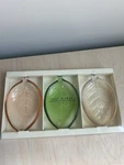 Pier 1 Imports Set Of 3 Glass Leaf Dishes In Sealed Box. Fixed Price $10.00.
