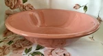 Anchor Hocking Made Japan Stoneware 64 Oz. 10 3/4 Serving Bowl Salmon Exc. Fixed Price $14.00.