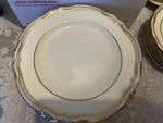 Tiffany & Spode Copeland Sheffield Cream Y816 Gold Trim 9" Shallow Bowl/plate. Fixed Price $35.99.
