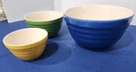 Ceramic Tableware Serving & Mixing Bowl Set Cooks Tools Storing 3-PIECE. Fixed Price $35.95.