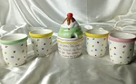 Alco Ice Cream Makes Me Happy Serving Set For 4. Fixed Price $26.99.
