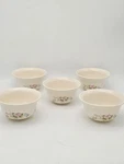 Set Of 5 Pfaltzgraff Tea Rose 3 Deep Everything Soup Cereal Bowls 6 Diameter. Fixed Price $35.99.